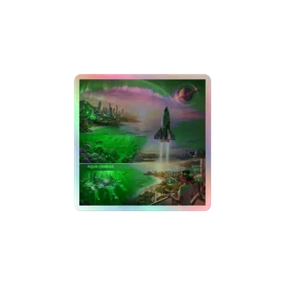 Uncle Benny ® Quantum Mandala Sticker Neon Green EST. 2020